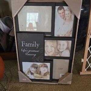 Family Collage Picture Frame - Black